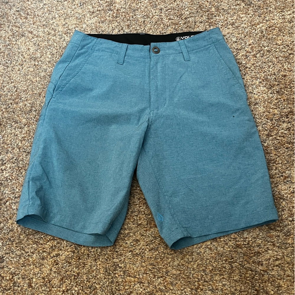 ⭐️ EUC - Volcom Aqua Blue Mens Surf & Turf Shorts - Mens Size 28